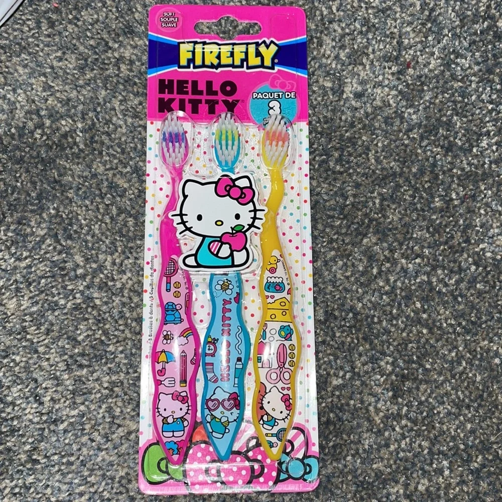 Firefly Hello Kitty Toothbrushes 🪥 3 Pack